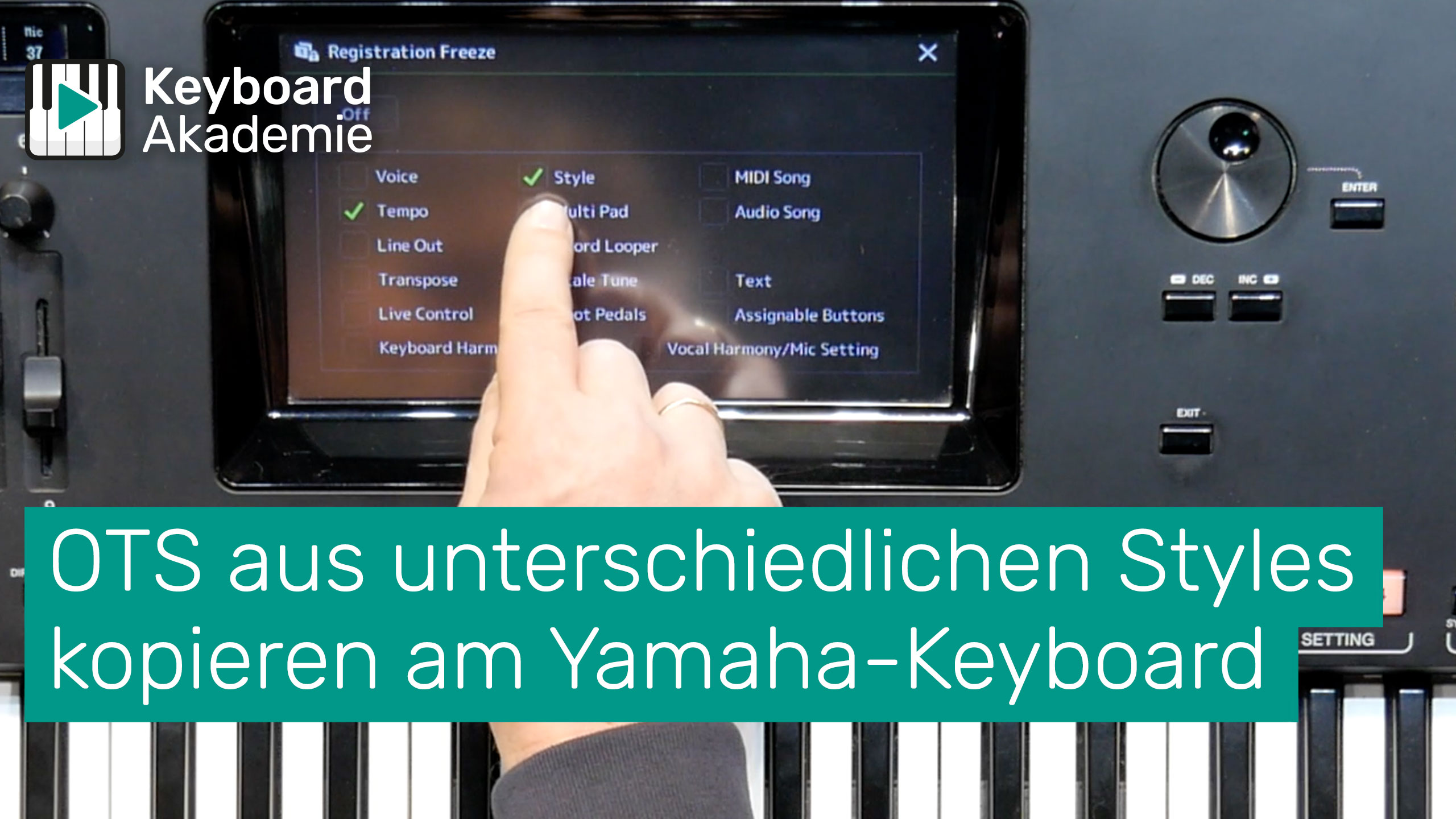 OTS aus unterschiedlichen Styles kopieren am Yamaha-Keyboard | Power-Tipp
